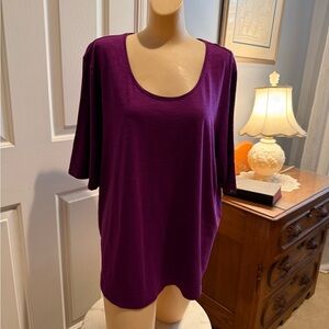 Size 4 Chico's Deep Purple Ultimate Tee